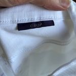 NYDJ  Women's White Crop Jeans Rhinestone Cuffs Size 16 Photo 7