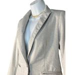 Dalia Collection XS Womens Light Gray Blazer Jacket With Button Closure Photo 1