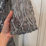 Mac Duggal NWT 20252 High Neck Above Elbow Sleeve Embellished A Line Dress Sz 8 Photo 9