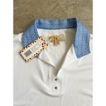 Sport Haley Sz. XXL NWT Women’s White Golf Polo Blue Collar Stretch Athletic Photo 1