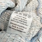 Alamour The Label Jules Floral‎ Off the Shoulder Ruffle Dress Cottage Size Large Blue Photo 6