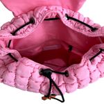 Malibu Hippie Puffer Quilted Backpack in Pink Photo 1