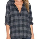 IRO  Jeans Gray Plaid Donella Raw Hem Grunge Emo Goth 100% Cotton Size small Photo 0