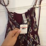 Free People  Onyx Garden Party Raspberry Floral Maxi Dress Photo 3