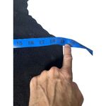 Cottagecore Ramie Knit Vest Floral Embroidered Button Front Bentley Womens M Black Size M Photo 6