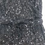 Free People New Christa Black Wrap Sequin Romper Mini Dress Long Sleeves Size XS Photo 7