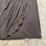 Loft Mini Skirt A-Line Gray Ruffle Photo 3
