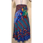 carole little Sport Petites Vintage 80s White Graphic Skirt Button Dress Photo 5