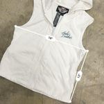 Vintage y2k Harley Davidson zip up hoodie vest White Photo 1