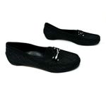 Donald Pliner‎ Size 8.5 Flats Black Loafer Horsebit Slip On Workwear Everyday Photo 2