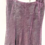 Betsey Johnson  Size Small Vintage Purple Velvet Snake Print Bodycon Tank Dress Photo 4