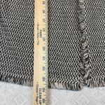 St. John  Knit Jacket Size 14 Black White Fringe Trim Flower Brooch Saks USA Photo 8