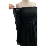 Sam and Jess Black Off the Shoulder Dress Regular Size S | 42 Photo 2