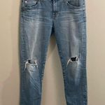 AG Adriano Goldschmied Blue Distressed Jeans 29R Ex-Boyfriend Slouchy Slim Denim Photo 0