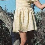 Charlie Holiday ‎ Sienna Dress Yellow Gingham US 8 Spring Romantic Picnic Fairy Photo 0