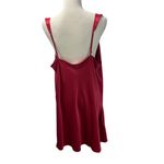 Cabernet Satin Chemise Slip Dress XL Set of 2 Red Photo 3