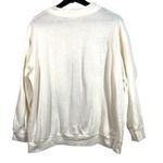 Blair Retro White Sweatshirt Morning Glories Vintage Graphic Print Floral Large Photo 6