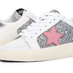 Vintage Havana  Low Top Sneakers Pink Star with Silver Glitter  Photo 0