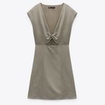 ZARA twist front cutout mini dress —NWOT double lined Photo 3