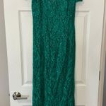 MARINA DESIGNER GREEN EMERALD SEQUIN LONG FORMAL DRESS Size 4 Photo 0