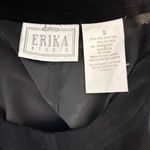 Erika Vintage  Studio Black Velvet Sleeveless Jumper Dress Size Small Photo 4