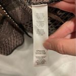 Chico's Awesome black tan gold metallic chain bling bling chunky cardigan sweater Photo 5