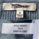 Madewell Sweater Alpaca-Blend Deep V-Neck Long Sleeve Hthr Blue Jeans M Photo 7