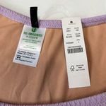 J.Crew Textured Curved Waist Cheeky Bikini Bottom in Pastel Purple Size L New Photo 4