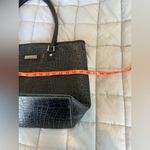 Hartmann Tote Croc Embossed Black Leather Zip close hand/shoulder bag Photo 12