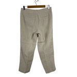 Talbots  Heritage Linen Straight Leg High Waist Beige Trousers Pants SZ 6 Neutral Photo 5