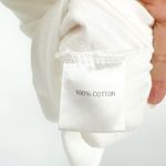 Frankie Shop Eva Padded Shoulder Cotton Muscle T Shirt in White Women's XS Photo 4