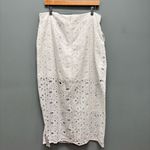 ASOS EDITION Eyelet Midi Skirt In White 12 Photo 7