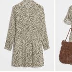 Anthropologie  Cloth & Stone Cheetah Print Mini Dress in Olive Size S Photo 1