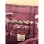 Seven 7 Est. 1964 Women's Plum Purple Jeans Size 14 Pockets Zip Stretch Skinny Photo 4