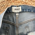 AGOLDE  Women's Frayed Jean Shorts - Light Blue 26 Photo 1