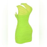 House Of CB  ADRIE NEON GREEN GATHERED MINI DRESS, Size, $239 Photo 11