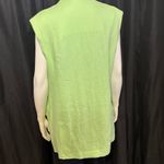We The Free Green Light Lime Bright Young Things Linen Blazer Vest Large New Photo 6