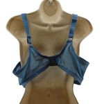 Breezies Gray Blue T Shirt Bra Lightly Lined Lace Accent 46C Size undefined Photo 2