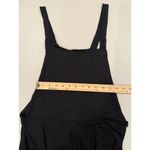 Michael Lauren  Overalls Womens Medium Black Jumpsuit Relaxed Travel Stretch Photo 3