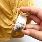 Altar'd State Altar’d State v neck mustard yellow knot front women’s tank top Photo 6