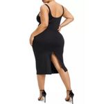 Good American NWT Scuba U Ring Corset Midi Dress Black 5 2X Summer Basics Tank Photo 1