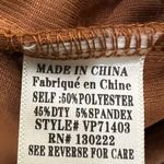 Very J NWT Shorts Womens M Brown Fleece High Rise Ruffle Cottagecore Earthy Fall Photo 3