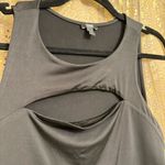 EXPRESS Black Cutout Body Contour High Neck Bodysuit Large Photo 2