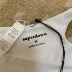 superdown  NWT misty bikini top white strappy women’s size medium Photo 8