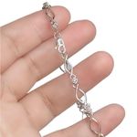 Kay Jewelers 10k 10KT XOXO karat White Gold Diamond Accent Tennis Bracelet Photo 5