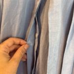 Uniqlo blue 100% cotton long sleeve shirt dress with belt M Photo 7