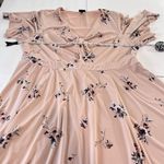 Torrid  Blush Pink Floral Stretch Studio Knit‎ Skater Flare Dress Size 4X Photo 8