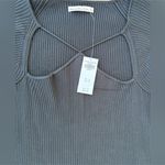 Abercrombie & Fitch Black Knit Ribbed Long Sleeve Mini Dress Photo 6