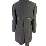 Miss Sixty Wool Blend Military Coat Gray XL Funnel Neck Bell Sleeves Mod Photo 1