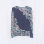 Talbots  Charming Cardigan - Bright Paisley Size M Photo 3